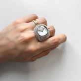 マイケルコース 指輪 レディース リングウォッチ シルバー クリスタル 時計 ウォッチリング アクセサリー リング 指輪時計 蛇腹 伸縮 おしゃれ MICHAEL KORS RYLEE 女性 誕生日 プレゼント ギフト 成人 卒業 入学