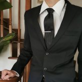 ネクタイ おしゃれ ギフト プレゼント バレンタイン 父の日 卒業式 入学式 就活 ブランド HUGO VALENTINO E2 シルク set-hugo-e