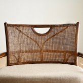 座椅子 あぐら ラタンチェア ローチェア rattan 椅子 リラックス フロアチェア ラウンジチェア パーソナルチェア イージーチェア ベージュ ナチュラル インテリア 和風 日本 畳 ひとり暮らし リビングチェア 北欧 おしゃれ 洋室 和室 ギフト