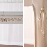 ダイニング家具 テーブル 4人 アンティーク 調 ダイニング 楕円 伸縮 オーバル 伸長式 幅140cm→175cm ロココ ダイニングテーブル ホワイト 姫系 猫脚 ヨーロピアン 輸入家具 オシャレ 白家具 北欧 クラシック