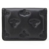 ヴィヴィアンウエストウッド カードケース カードホルダー レディース メンズ 男女兼用 パスケース Vivienne Westwood ヴィヴィアン マルチオーブ型押し ブラック VW4300 (54020012W-S002K-N201) 【2026年秋冬モデル】 【ラッピング無料 誕生日 お祝い プレゼント ギフト 贈り物】