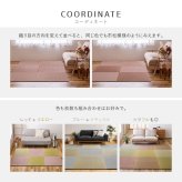 【同色9枚セット】 置き畳 四季 約65×65×1.5cm 9枚入 縁なし へりなし畳 フロア畳 ユニット畳 い草 カラフル 滑り止め付き
