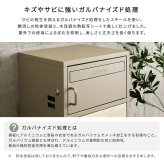 ガーデン エクステリア ポスト付きスクエア型宅配ボックス 宅配2段タイプ 一体型 置き型 ポスト 大容量 スタンドポスト 宅配ポスト 郵便ポスト 自宅用 モダン 北欧 新生活