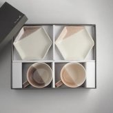 マグカップ・取皿セット / marriage colors line / ギフトボックス＆熨斗付き / 瀬戸焼【送料無料（北海道・沖縄を除く）】