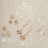 K18 ゴールド ピアス 18金 18K 片耳(1個)購入可 18Kイエローゴールド 18Kピンクゴールド 18Kホワイトゴールド スター 星 スタッドピアス 小さい 小ぶり 可愛い シンプル 華奢 上品 彼女 妻 レディース 誕生日 プレゼント ハロウィン 【品番：RME-FU-3232】