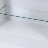 不二貿易 コレクションケース 4段 ロータイプ ガラス棚 収納機能 フィギュア収納に最適 高さ90cm 幅90cm 奥行き29cm 透明ガラス ほこり防止