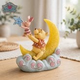 プー&ピグレット LED ムーン 17.7cm 星 くまのプーさん | ディズニー トラディションズ ジムショア グッズ フィギュア 人形 置物 彫刻 Jim Shore 正規輸入品