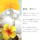 ハワイアンジュエリー ピアス 金属アレルギー対応 純チタンポスト シルバー925 プルメリア バレル 透かし彫り チャーム フープピアス クロッシングピアス 20G(ゲージ) 幅20mm レディース 誕生日 プレゼント ハロウィン 【品番：HE-SP33801】