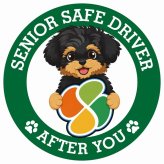 カーサイン 高齢者マーク SENIOR SAFE DRIVER ヨープー ステッカー シール 直径13cm 肉球 日本製 車