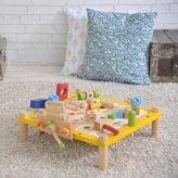 知育玩具 大工おもちゃ カーペンターテーブル 3歳 木製 指先トレーニング アイムトイ 海外ブランド 男の子 女の子