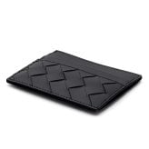 ボッテガヴェネタ BOTTEGA VENETA カードケース イントレチャート ブラック 黒 メンズ レディース 本革 カーフレザー 薄型 スリム カード入れ 6枚収納 名刺入れ カードホルダー 635057 V3US3 8803