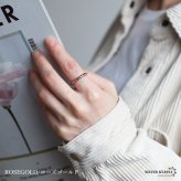 ステンレス 福リング 色んな字体 文字 刻印 甲丸リング ゴールド シルバー ピンク 指輪 プチプラ 高見え ユニーク 縁起 レディース 女性 金属アレルギー対応