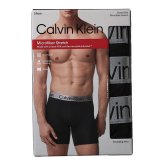 カルバンクライン：NEW CHROMATIC ボクサーブリーフ 3PK (ブラック)[ボクサーパンツ/ 男性下着/ メンズインナー/人気ブランド/おすすめギフト/誕生日プレゼント/メンズファッション]
