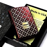 ZIPPO ライター ヘリテージ レッド 七宝 両面加工 彫刻 ジッポ ロゴ Heritage Red 1932 赤 おしゃれ メンズ レディース ギフト プレゼント