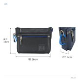 LANBINenBlue ランバンオンブルー サコッシュ クレンズ 斜め掛け ショルダーバッグ 普段使い 使いやすい シンプル メンズ ギフト プレゼント ブラック 502111