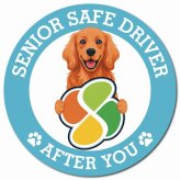 カーサイン 高齢者マーク SENIOR SAFE DRIVER アイリッシュセター マグネット 強力 直径13cm 肉球 日本製 車 ステッカー