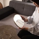 ferm LIVING ファームリビング Pond Table Mirror 卓上ミラー北欧 インテリア 雑貨 おしゃれ 家具 鏡 卓上 メイク 化粧 人気 おすすめ