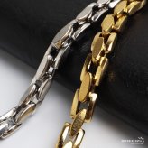 ステンレス 珍しい形状 チェーンネックレス メンズネックレス ゴールド シルバー スクエア シンプル 重厚感 存在感 メタル 男性 金属アレルギー対応