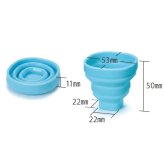 コップのカラーが選べる★オーラルクールCHX(100ml)1本とコンクールF(100ml)1本とたためる携帯シリコンコップ Sサイズ (ブルー)1個のセット(メール便1点まで)【メール便送料無料】(※日時指定不可)