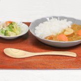 スプーン おしゃれ カトラリー 木 木製 カレースプーン 業務用 かわいい 大きめ 丼 20cm スープ お弁当用 漆 天然木製 食器 カレー カフェ風 シンプル ブナの木 白木 北欧風 ナチュラル カレー シチュー スープ