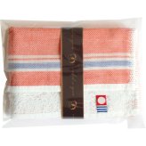 【直送】今治 パイル＆ガーゼハンカチ [26-0592-090] ＰＧＨ２５２５Ｆ－ＲＥ レッド 今治タオル パイル ガーゼ ハンカチ ミニハンカチ 綿100% 吸水性 速乾性 携帯用 持ち運び 便利 国産 日本製 プチギフト プレゼント ギフト 退職 お返し 内祝い