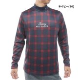 トミーヒルフィガー ゴルフ メンズ スムース裏起毛 チェック柄 長袖ハイネックシャツ TOMMY HILFIGER THMA672 2026年秋冬モデル お誕生日祝い お祝い 記念品 お父さん 父の日 彼氏 男性 30代 40代 50代 60代  還暦祝い 敬老の日 人気プレゼント プレゼント