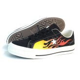 コンバース CONVERSE スニーカー メンズ レディース ローカット キャンバス ワンスター AGED IGNT ブラック/レッドフレイム ONE STAR AGED CANVAS IGNT