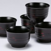 山中塗　曙汁椀揃 インテリア 漆器 盆 カタログギフト 景品 粗品