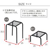 ガーデン アイアンプランタースタンド「TWILL」(ツイル) ハイロー 2点セット TW010-2PS 幅25 高さ35/15 リビング 室内 北欧 スタンド 鉢置き 植物 観葉植物 シンプル モダン おしゃれ ガーデン プランター 台 植物と暮らす