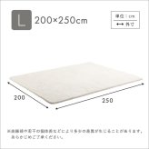 ラグ カーペット ふわふわシャギー 200×250cm Lサイズ シャギー 滑り止め 高密度 ウレタン おしゃれ 無地 ナチュラル マット 絨毯 ホット 床暖房