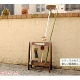 ガーデン エクステリア ツールスタンド TOST-720 送料無料 収納 木製 DIY ガーデニング ファニチャー アンティーク 園芸 傘立て