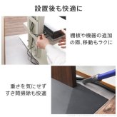 WALLインテリアテレビスタンドV2ハイタイプ専用 ポリカーボネートフロアシート テレビ台 テレビスタンド 部品 パーツ フローリング 床保護パネル 床 シート 傷防止 キズ防止 汚れ防止 保護 WALLオプション