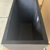 植木鉢 大型 おしゃれ 間仕切り 目隠し パーティション 背高 ハイタイプ KONTON マグナス 底穴あり 屋外 ファイバーポリストーン L M グレー ブラック プランター 寄せ植え ゾーニング モダン 玄関 テラス ベランダ 店舗