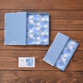 【送料無料】京都の手染め和紙 レターケース＋ペンケース 文具ギフトセット 幸せの文様 ニュアンスカラー 日本製｜箱入り・のし・メッセージカード無料｜就職祝い 退職 誕生日 手紙 プレゼント Fuwa Market
