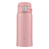 象印 ステンレスマグ ワンタッチ 360ml ピンク マグボトル 広口 ワンタッチオープン 保温保冷 食洗機対応【北海道・沖縄県・離島 配送不可】