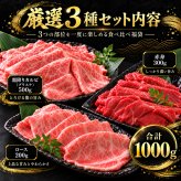 黒毛和牛 ギフト 薄切り3種食べ比べ 1kg 福袋 霜降りカルビ（ブリスケ）500g 赤身300g ロース200g