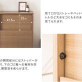 ゴミ箱 ダストボックス キャスター付き 45L 北欧 シンプル モダン 大容量 フタ付き プッシュ扉式 ごみ箱 DB-F1100 Helios ヘリオス スリム 奥浅 薄型 縦型 木製 木目調 人気 おすすめ おしゃれ ランキング キッチン 収納 棚
