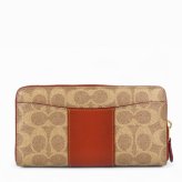 送料無料 コーチ COACH アウトレット 敬老の日 レディース 財布 ラウンドジップ長財布 長財布 CR996 B4NQ4(ブラス×タン ラスト) シグネチャー  ( 女性 プレゼント ブランド 大容量 財布 本革 きちんと感  かわいい おしゃれ )