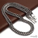純チタン製 軽い ダブル喜平チェーンネックレス 喜平ネックレス 6面カット チタンネックレス シルバー 50cm 60cm メンズ 男性 金属アレルギー対応