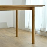 ダイニングテーブル 単品 180cm幅 木製 4人用 5人用 6人用 チーク無垢材 角型 コンパクト 机 インテリア おしゃれ ナチュラル 天然木 北欧 カフェ 食卓 モダン 新生活