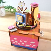 【名入れ】人気曲から曲を選べる・DIYオルゴール（カラータイプ）・18弁オルゴール・工作・キット・手作り・音色の美しい・オーダーメイドオルゴール・プレート・クリスマス・誕生日・母の日・父の日・入園・入学・卒園・卒業・プレゼント・出産・還暦・退職・バラ・ジブリ・ディズニー・無料ラッピング　送料無料