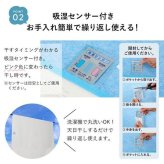 除湿機能付き シリカゲル すべり止めシート ブルー 除湿 抗菌 カビ 洗濯機OK 消臭 すべり止め HOT対応 ハサミで切れるフリーカットタイプ 洗濯機洗いも可能 120x170cm