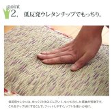クッション い草 い草クッション 花柄 『フォンターナ フィット』 約40×30cm