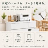 キッチンカウンター ゴミ箱収納 隠せる 幅56・75cm 45L対応 2分別 3分別 ダストボックス収納 レンジ台 作業台 キャスター付き