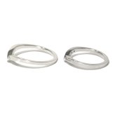 pt900 プラチナV字リング【刻印無料】結婚指輪 マリッジリング V字型 プラチナ900 ダイヤモンド 天然石 4月 誕生石 ハンドメイド 手作り 結婚 結婚式 マリッジ ペアリング メンズ レディース ペア 誕生日 プレゼント ギフト包装 彫金 箱入り Grand Galleria グランドガレリア