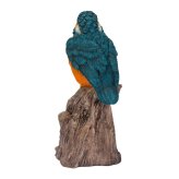 置物 鳥 カワセミ 高さ14.5cm woobia ウービア 野鳥 リアル おしゃれ 玄関 インテリア オブジェ ガーデン 北欧 ナチュラル 翡翠 動物 アニマル 癒し 小鳥 鳥好き 出窓 棚 青い鳥 玄関飾り プレゼント ギフト バードウォッチング
