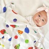 はらぺこあおむし マルチガーゼケット | 100×100cm ベビー 赤ちゃん 新生児 日本製 ダブルガーゼ 夏 夏用 綿100% おくるみ お昼寝ケット お昼寝 タオルケット 退院 大判