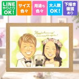 結婚記念日 似顔絵 贈り物 ギフト 手描き プレゼント 名入れ 結婚記念日 結婚10周年 お祝い 結婚30周年 金婚式 周年記念 記念日 夫婦 家族 お母さん 両親 お父さん 下書き確認 名入れ 修正無料 サプライズ 一生もの そっくり かわいい 記念 結婚記念日 思い出 感謝 白寿祝い 二次会 バレンタインデー ホワイトデー 喜寿祝い メモリアルギフト 長寿祝い