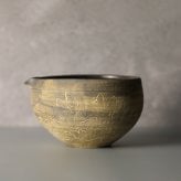 【使うほど味わい深まる片口　『枯色線紋　片口』　中島智靖】男性　日本酒　片口　誕生日　一点物 片口　和食器 酒器  　かっこいい　記念日 ギフト食器 食器ギフト 食器 贈り物 お祝い 結婚祝い 新築祝い 箱入り
