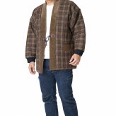 はんてん メンズ 日本製 裏ボア フリース リブ袖 冬用 アクリル100％ 71-7380 M/L セール どてら 保温 男性用 暖かい おしゃれ 半天 半纏 袢纏 男性用 ちゃんちゃんこ 丹前 おしゃれ 冬 あたたかい 部屋着 敬老の日 プレゼント ギフト 布団  還暦 40代 50代 60代 70代